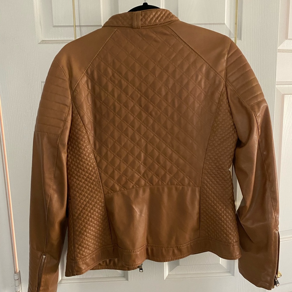 Brown Motorcycle Jacket - Picture 2 of 5